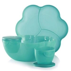 Tupperware Chip N Dip Serving Bowl Cover Set